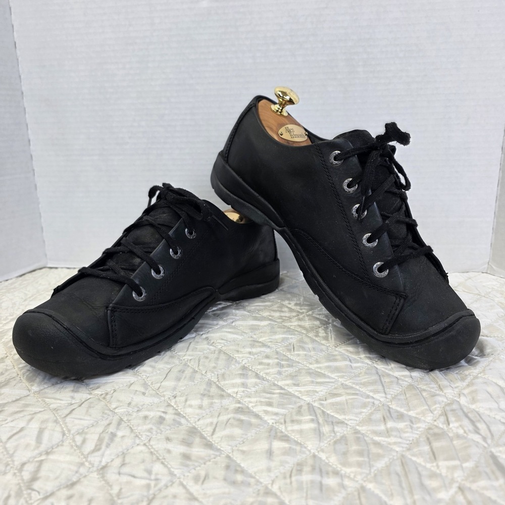 Keen PTC Waterproof Work Oxford Shoes Black Leather Non Slip Sneakers Men 11.5